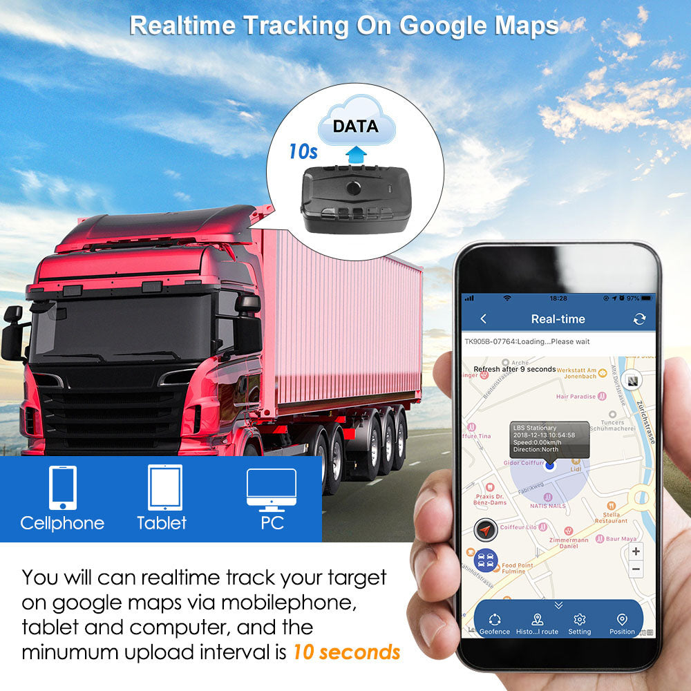 WINNES Long-Standby Magnetic Vehicle GPS Tracker-4G LET|TK918 -20000mAh
