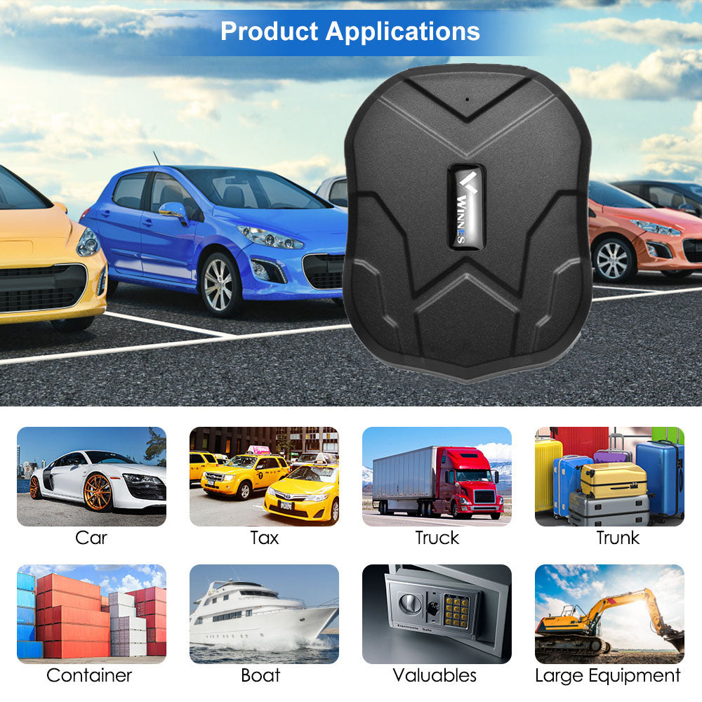 WINNES Magnetic GPS Tracker for Vehicles 4G LTE | TK905B-10000mAh