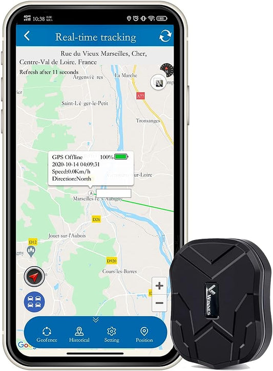 Winnes MiniTK905 GPS Tracker 1500mAh Battery with SOS function Real-time Monitoring locator  for Monitoring Children or Seniors
