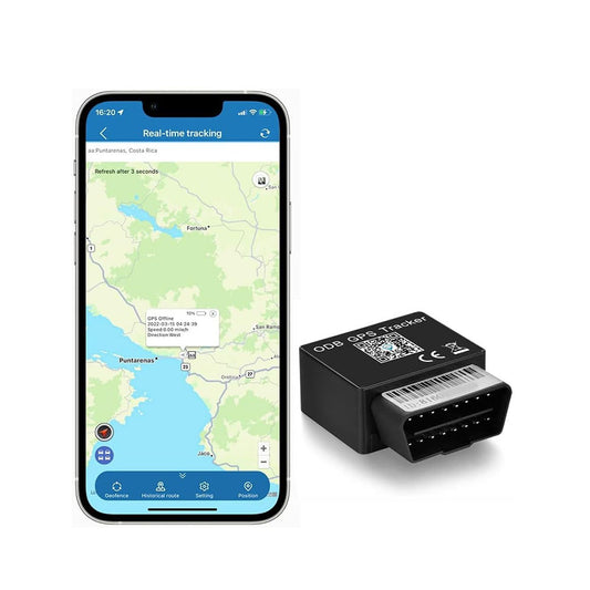 WINNES OBD GPS Tracker 2G TK816 Without Subscription and Accurate Real-time Positioning Anti-theft Alarm Function GPS location Device for Car,SIM Card Needed