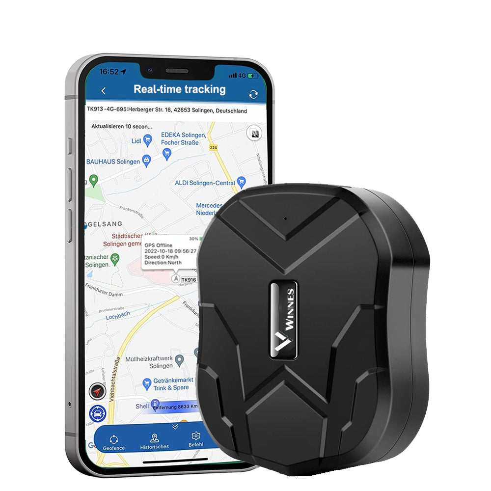 WINNES Magnetic GPS Tracker for Vehicles 2G LTE | TK905B-10000mAh