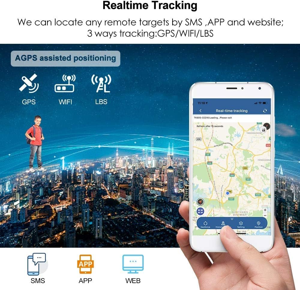 WINNES Magnetic GPS Tracker-2G |TK915 -10000mAh