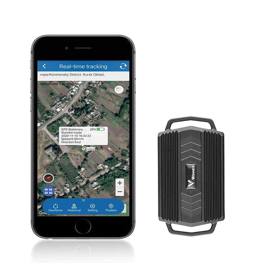 WINNES Strong Magnetic GPS Tracker Real Time tracking Voice Monitoring Waterproof Anti-Theft GPS Locator  50 Days Standby