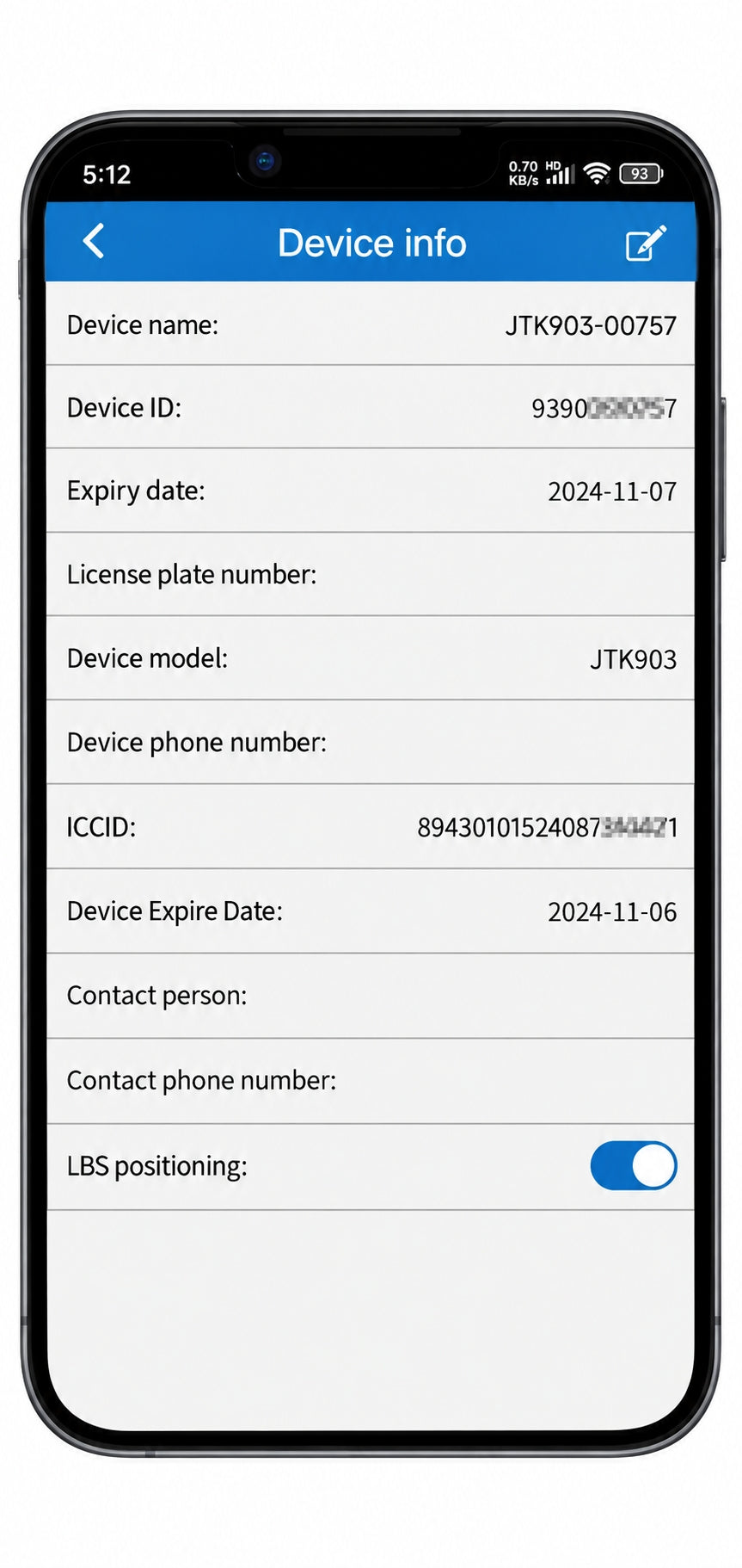 WINNES Device info guide