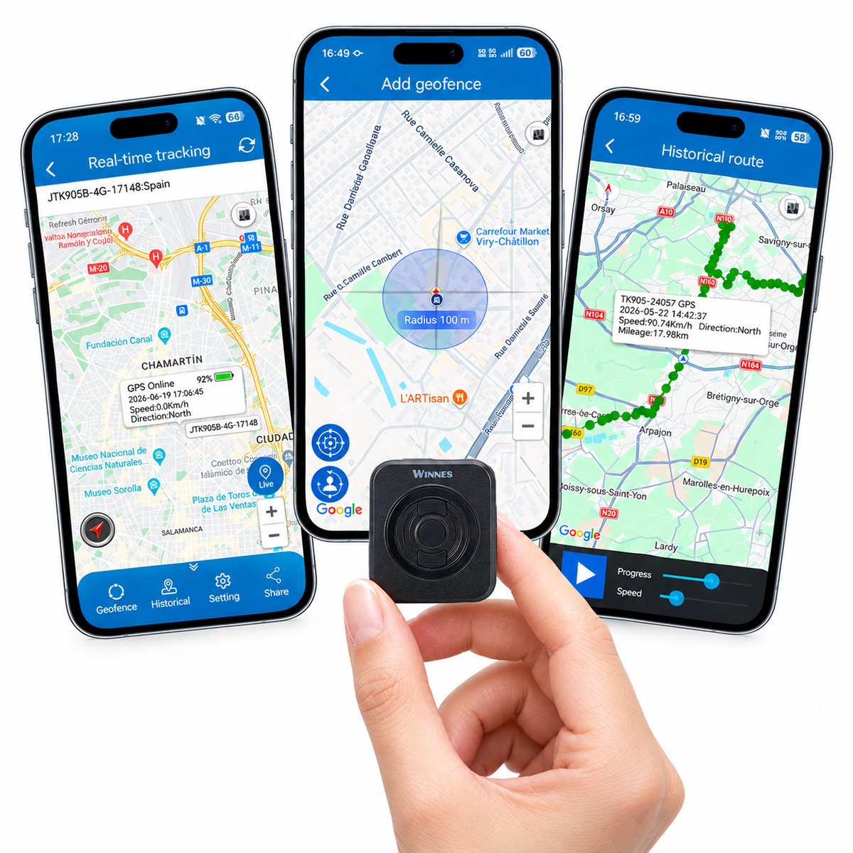 Mini GPS Car Tracker with SIM Card-TKS1 Subscription ver