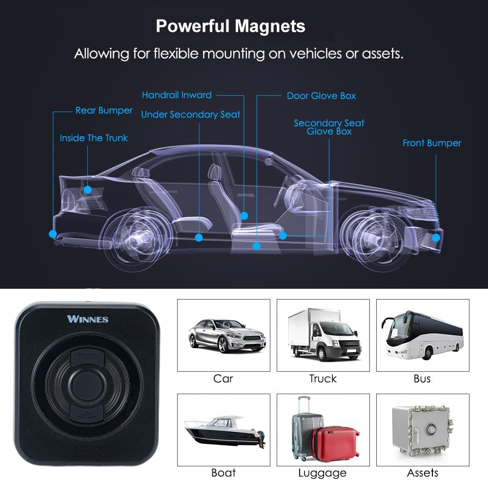 WINNES  Mini Battery Magnetic GPS Tracker  -4G LTE | TKS1 -700mAh