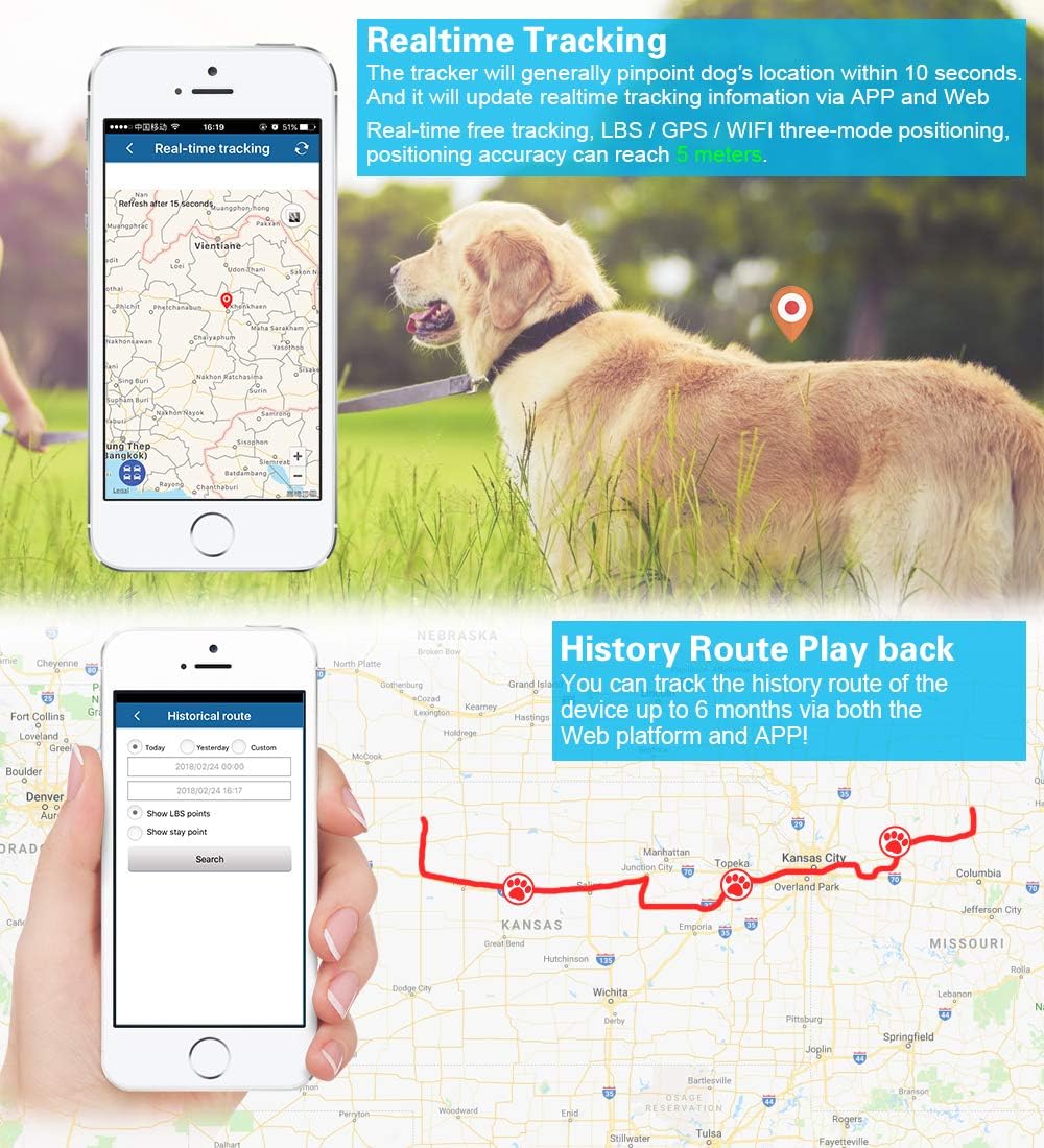 WINNES GPS Tracker for Hunting Dogs-4G| TK919-3500mAh