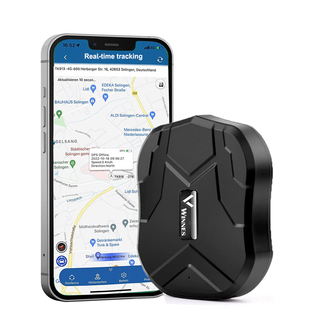 WINNES Magnetic Real-Time Vehicle Tracker-2G| TK905 -5000mAh