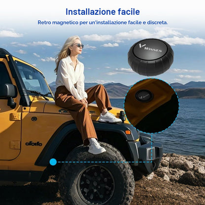WINNES Mini 4G GPS Tracker for Car, Dog, Subscription Required (Black)