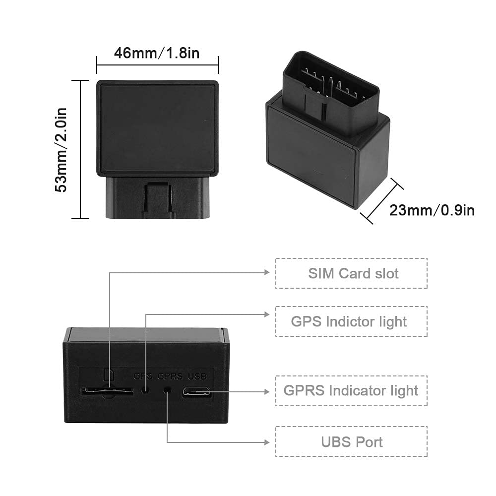 Localizzatore GPS per veicoli OBD WINNES Plug & Play-4G|TK816
